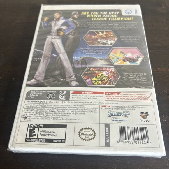 Speed Racer: The Videogame (Nintendo Wii, 2008) NEW SEALED - Picture 4 of 7